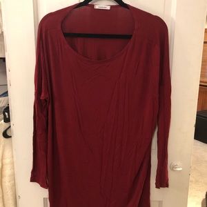 Red tunic dress